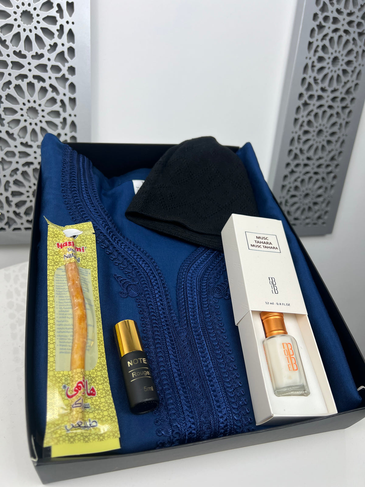 Box Gandoura bleu foncé