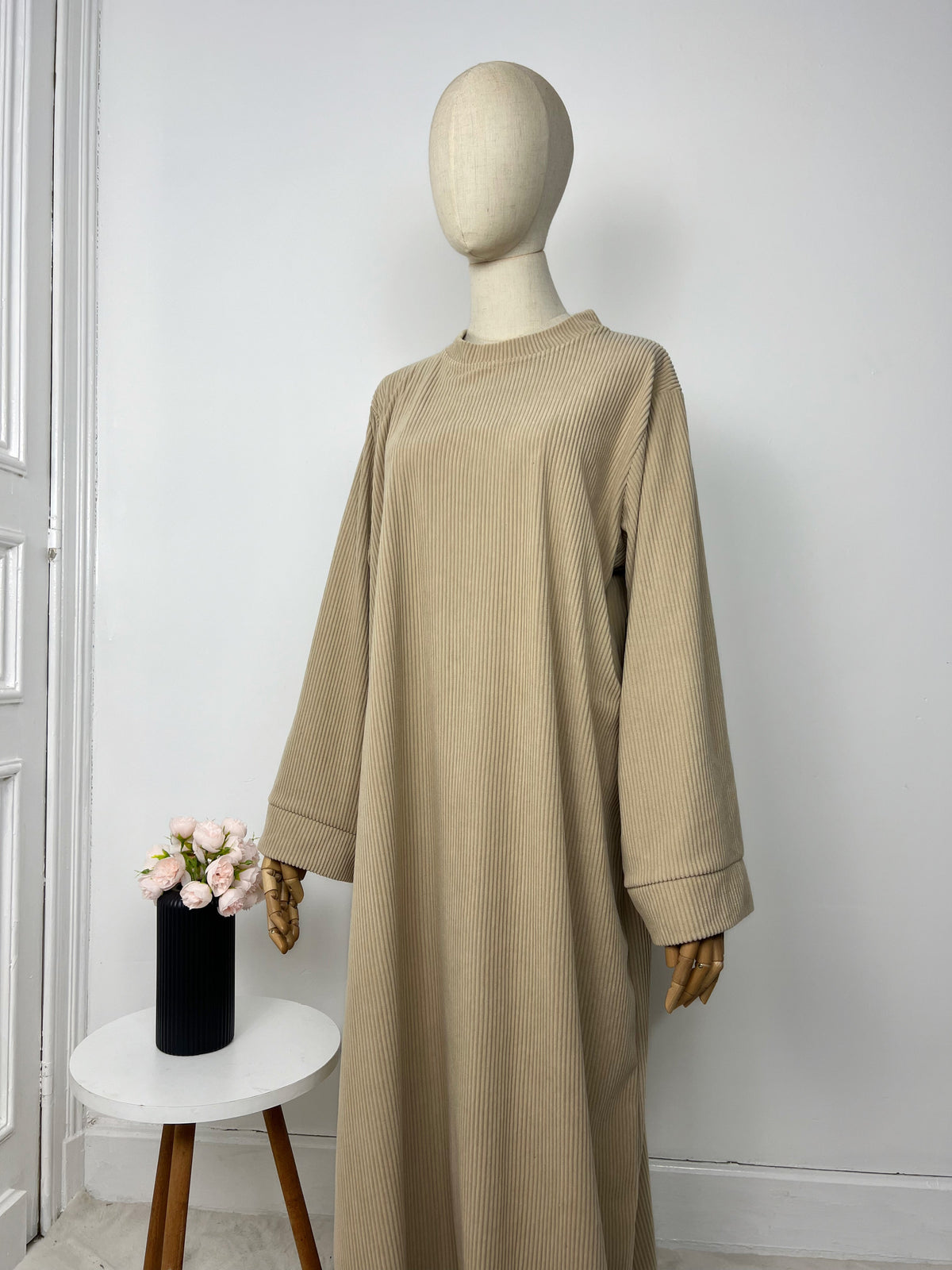 Abaya Nawel velours côtelé - Sabr Mastour