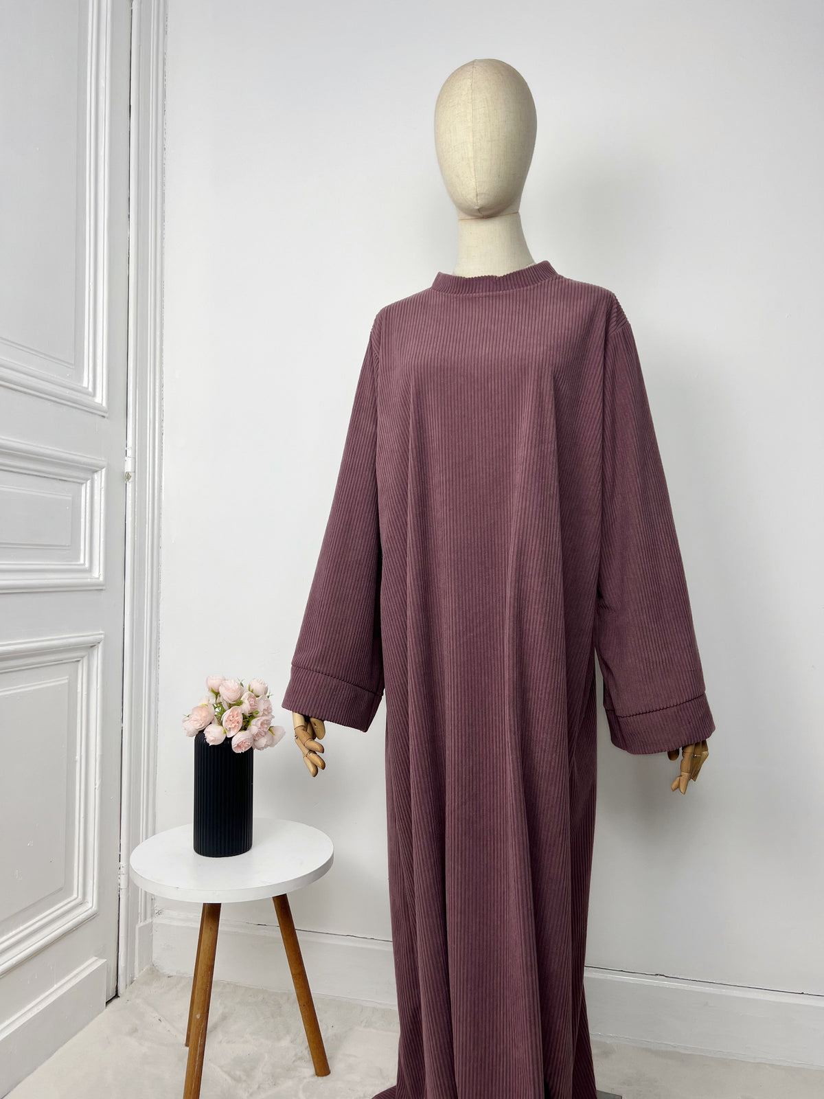 Abaya Nawel velours côtelé - Sabr Mastour