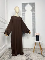 Abaya Soumaya en soie de medine - Sabr Mastour