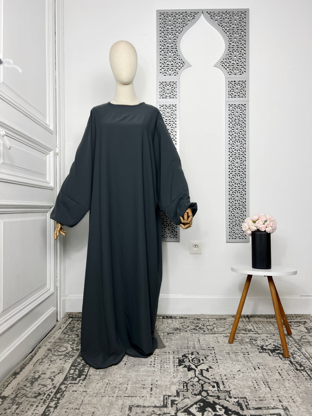 Abaya Soumaya en soie de medine - Sabr Mastour