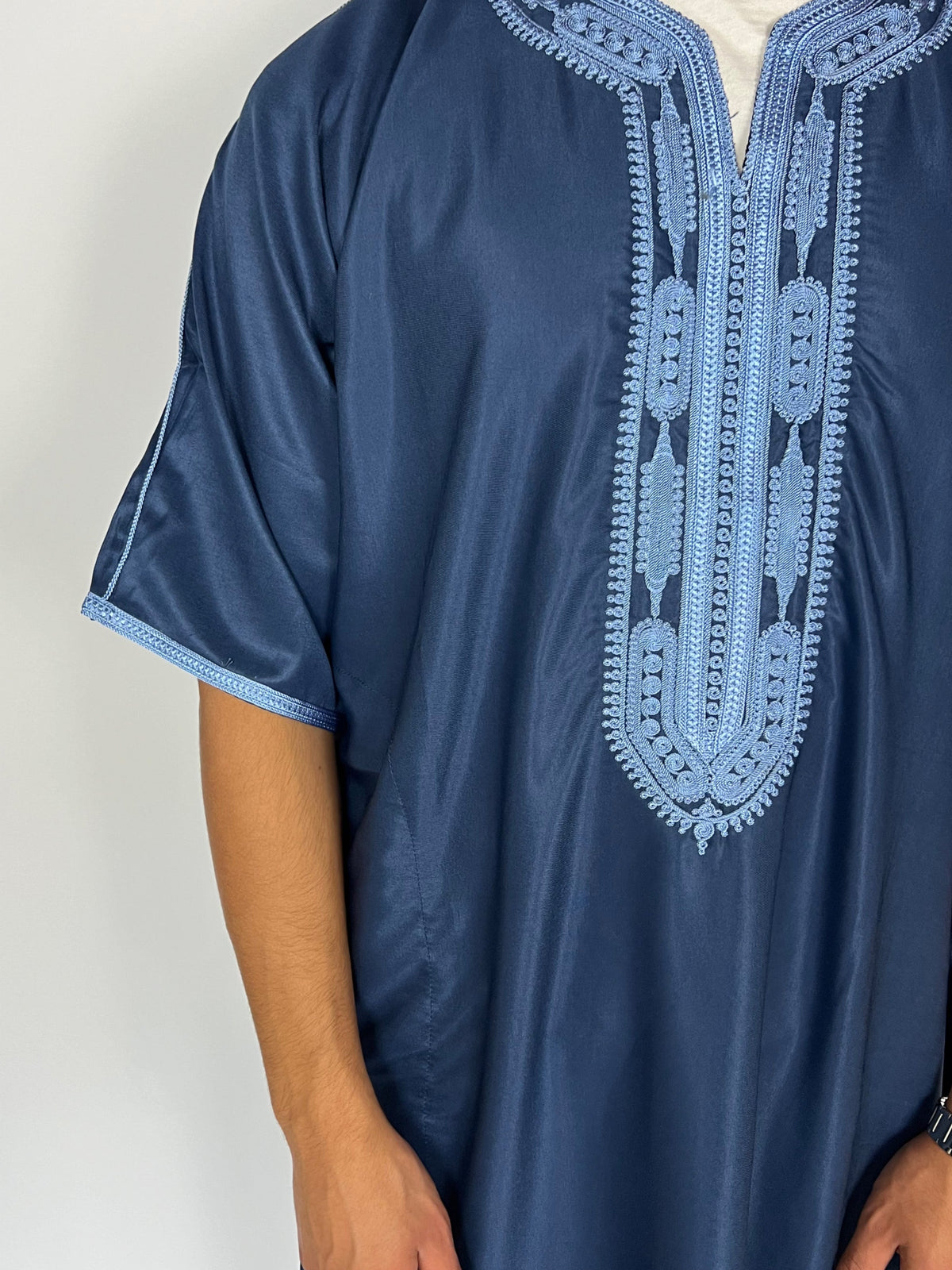 Gandoura bleu clair - Sabr Mastour