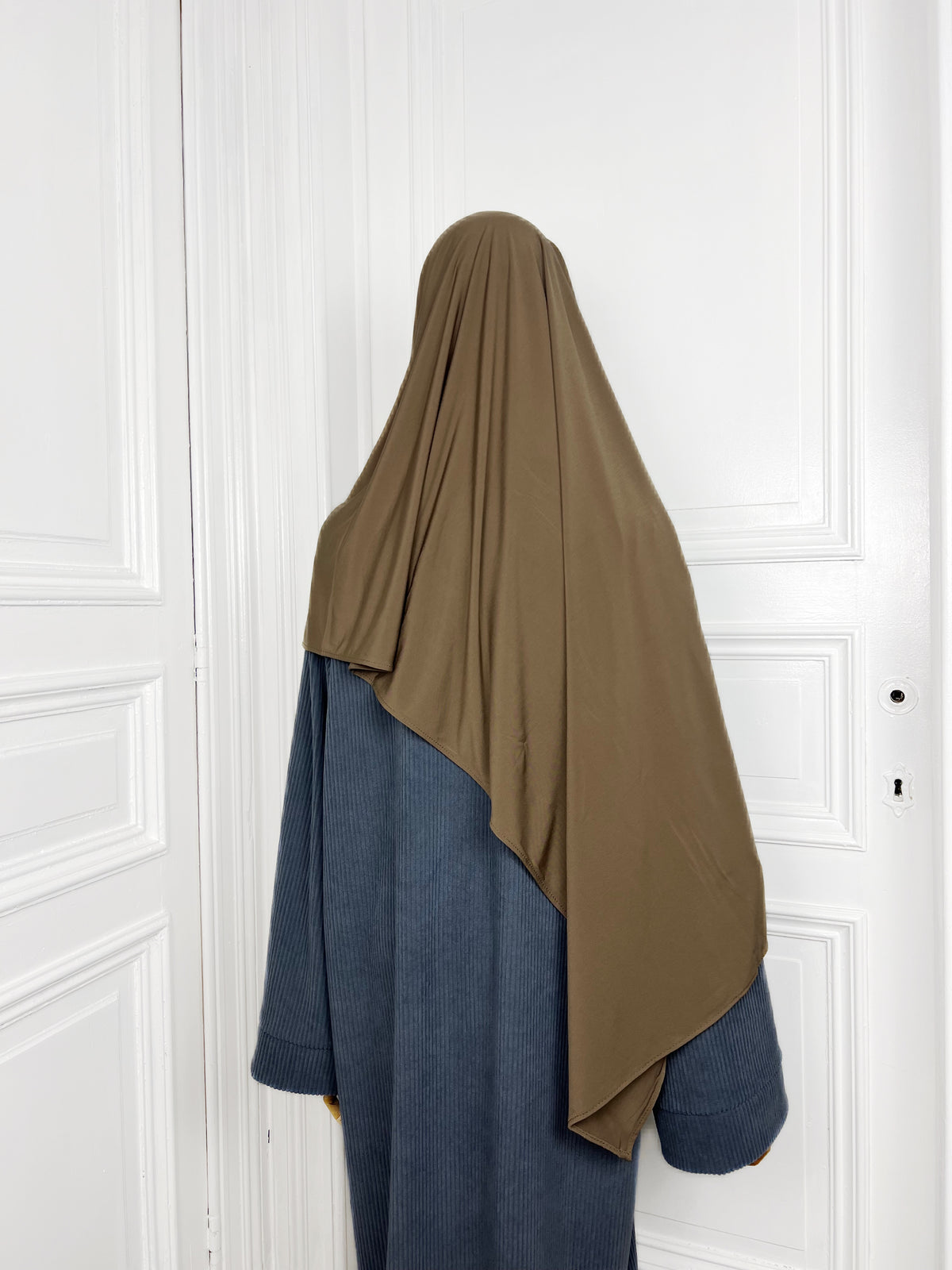 Hijab Jersey Premium taupe foncé