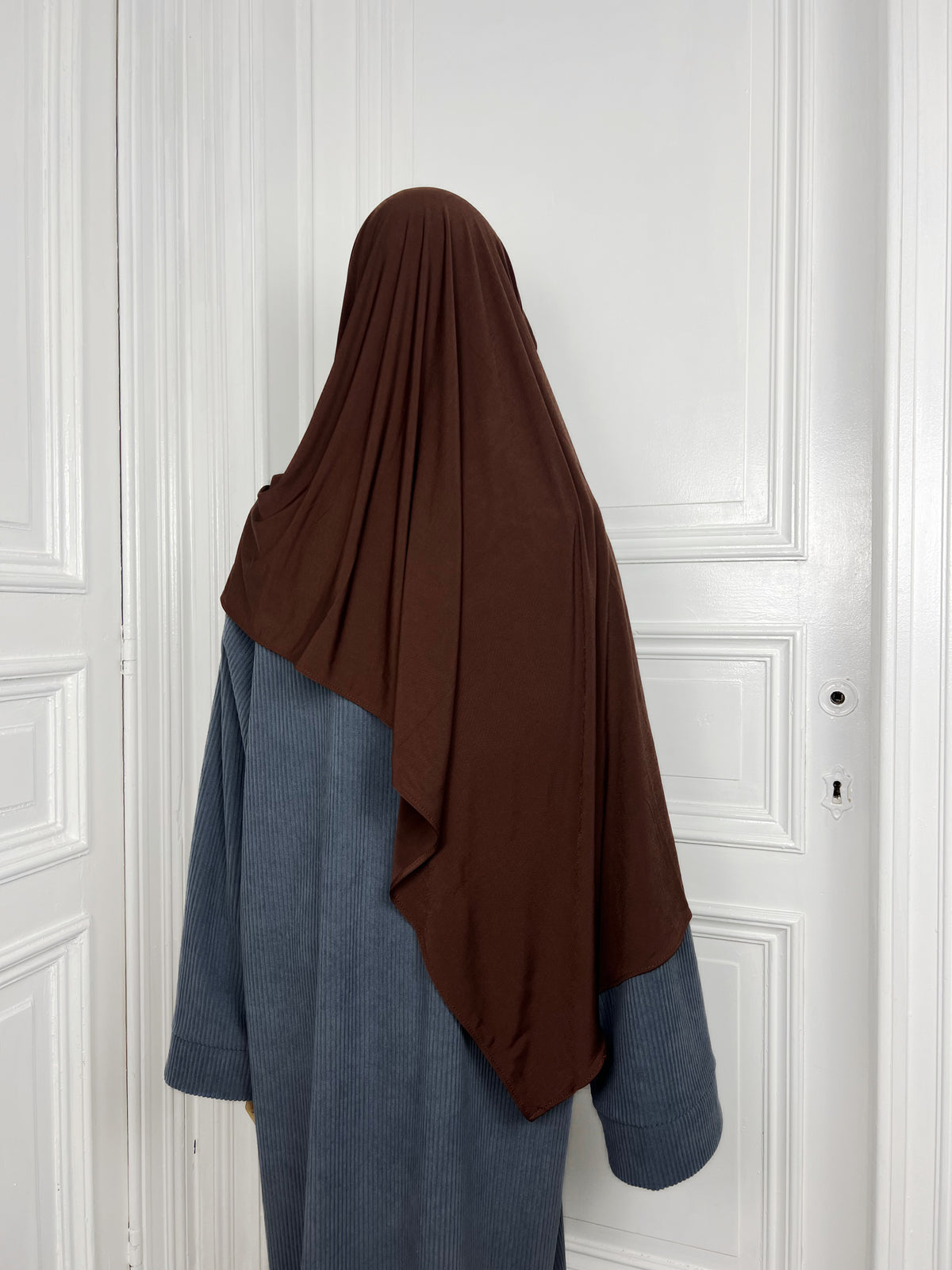 Brauner Premium-Jersey-Hijab