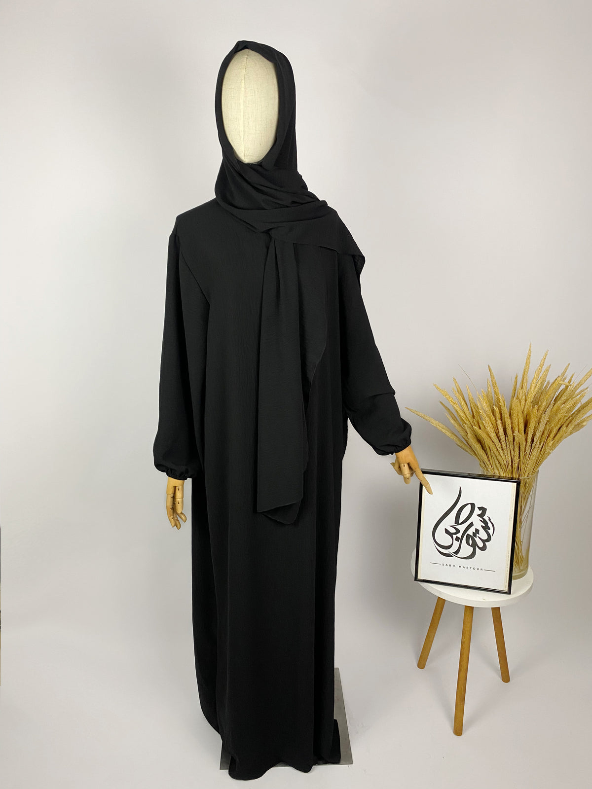 Abaya voile intégré jazz Amira