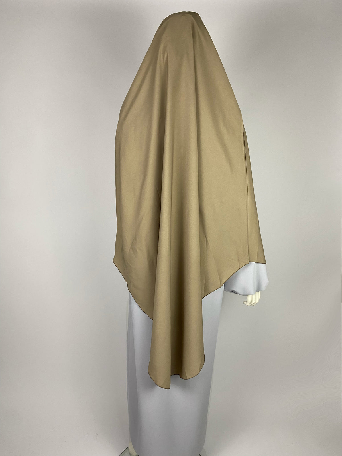 Khimar long beige - Khimar pas cher