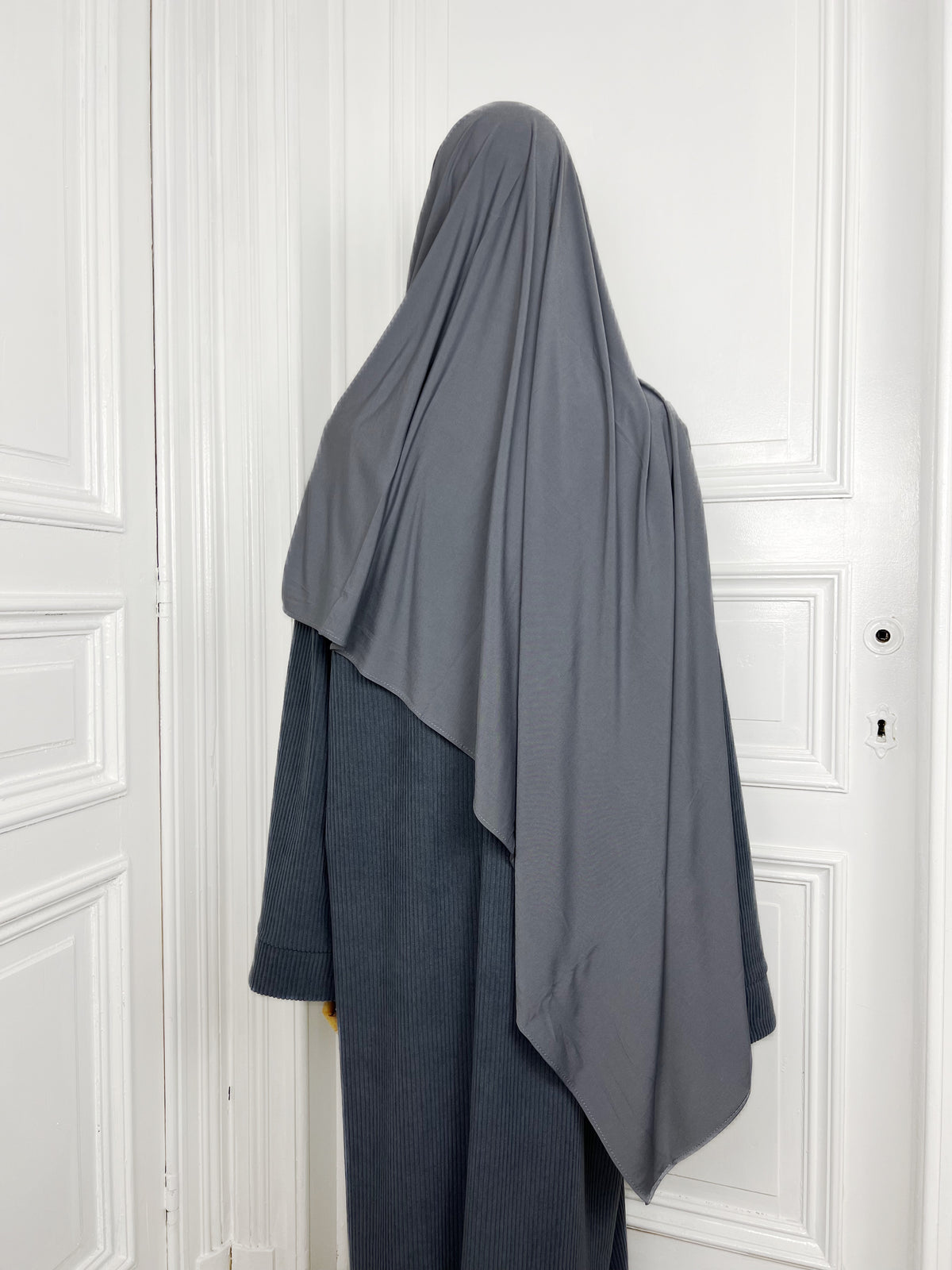 Hijab Jersey Premium gris foncé