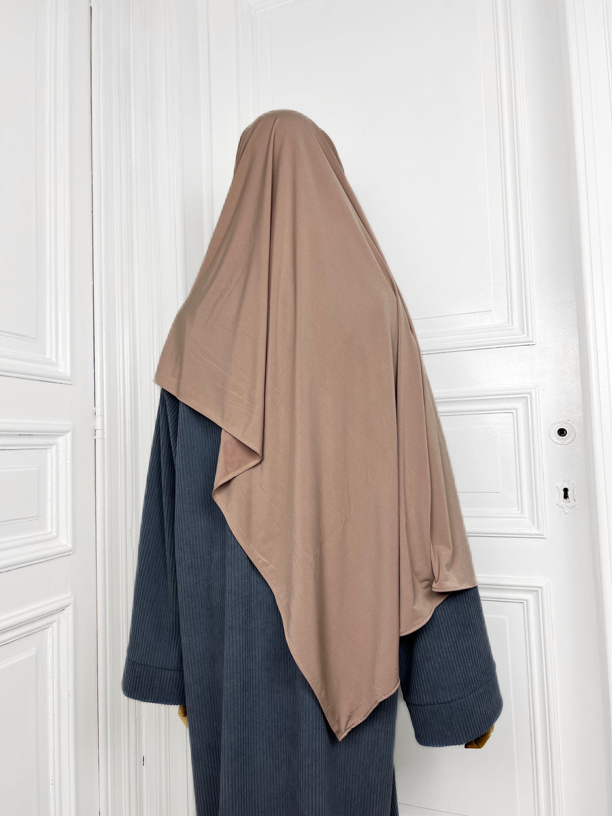 Hijab Jersey Premium nude foncé