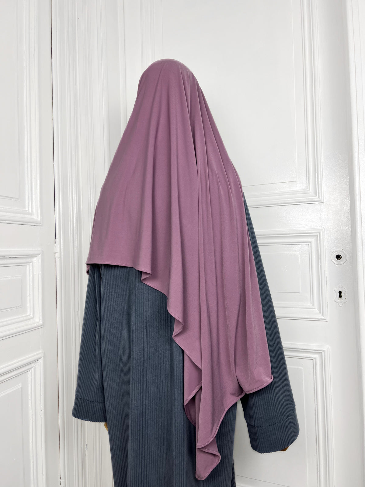 Hijab Jersey Premium mauve clair