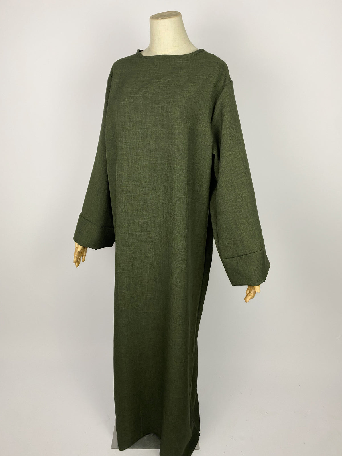 Abaya Malak in Leinenoptik