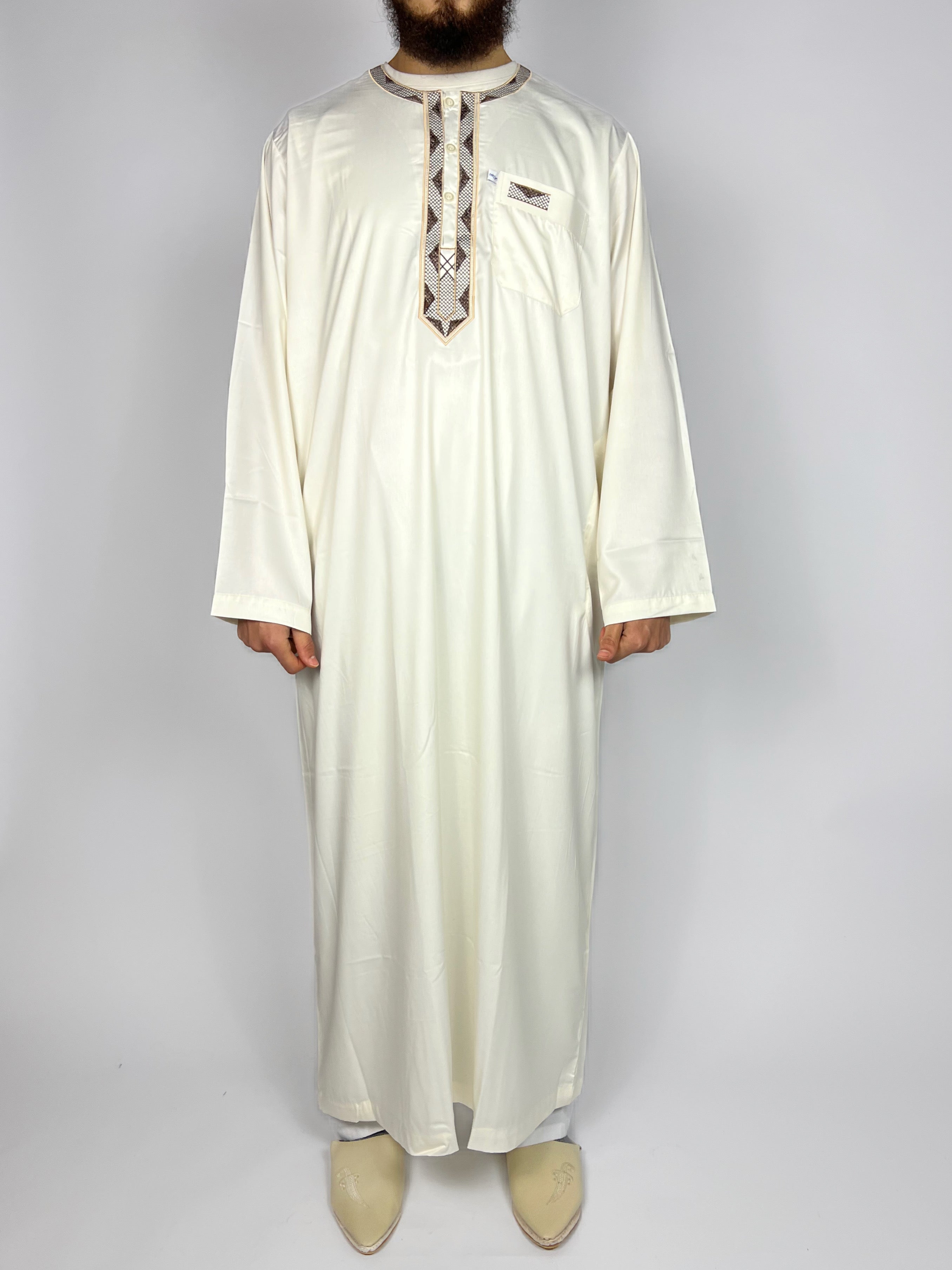 Luxe eenvoudige beige Qamis