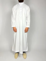 Qamis Qatari blanc