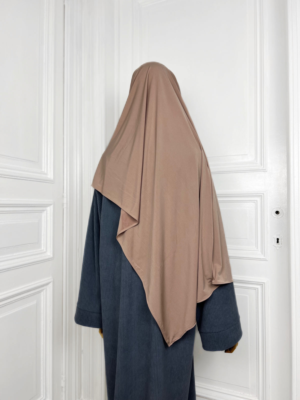 Hijab Jersey Premium nude foncé