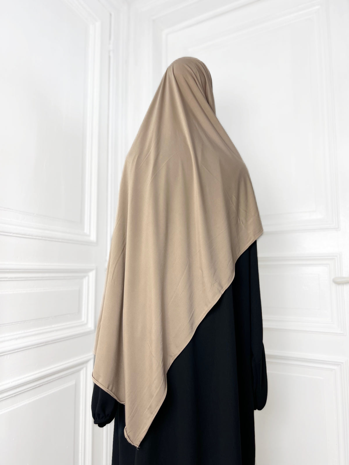 Hijab Jersey Premium beige foncé