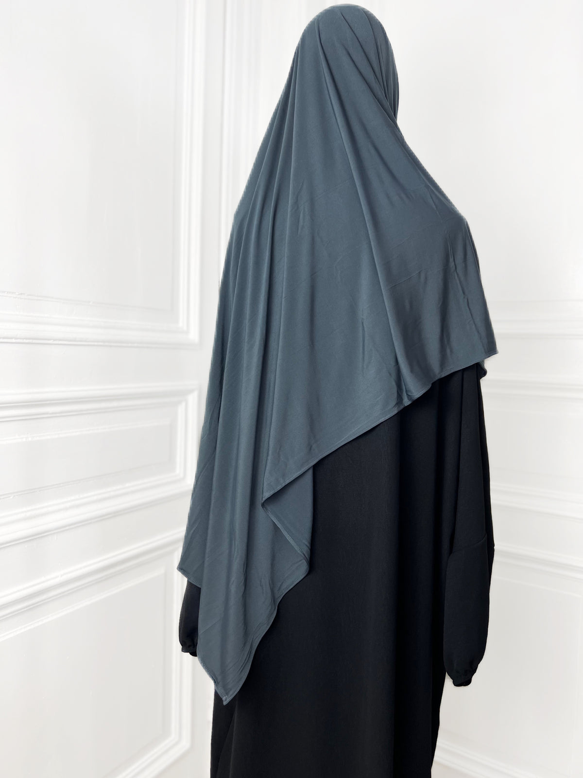 Hijab Jersey Premium gris ardoise