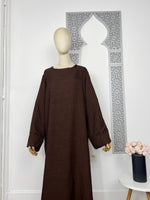 Abaya Nora imitation lin - Sabr Mastour