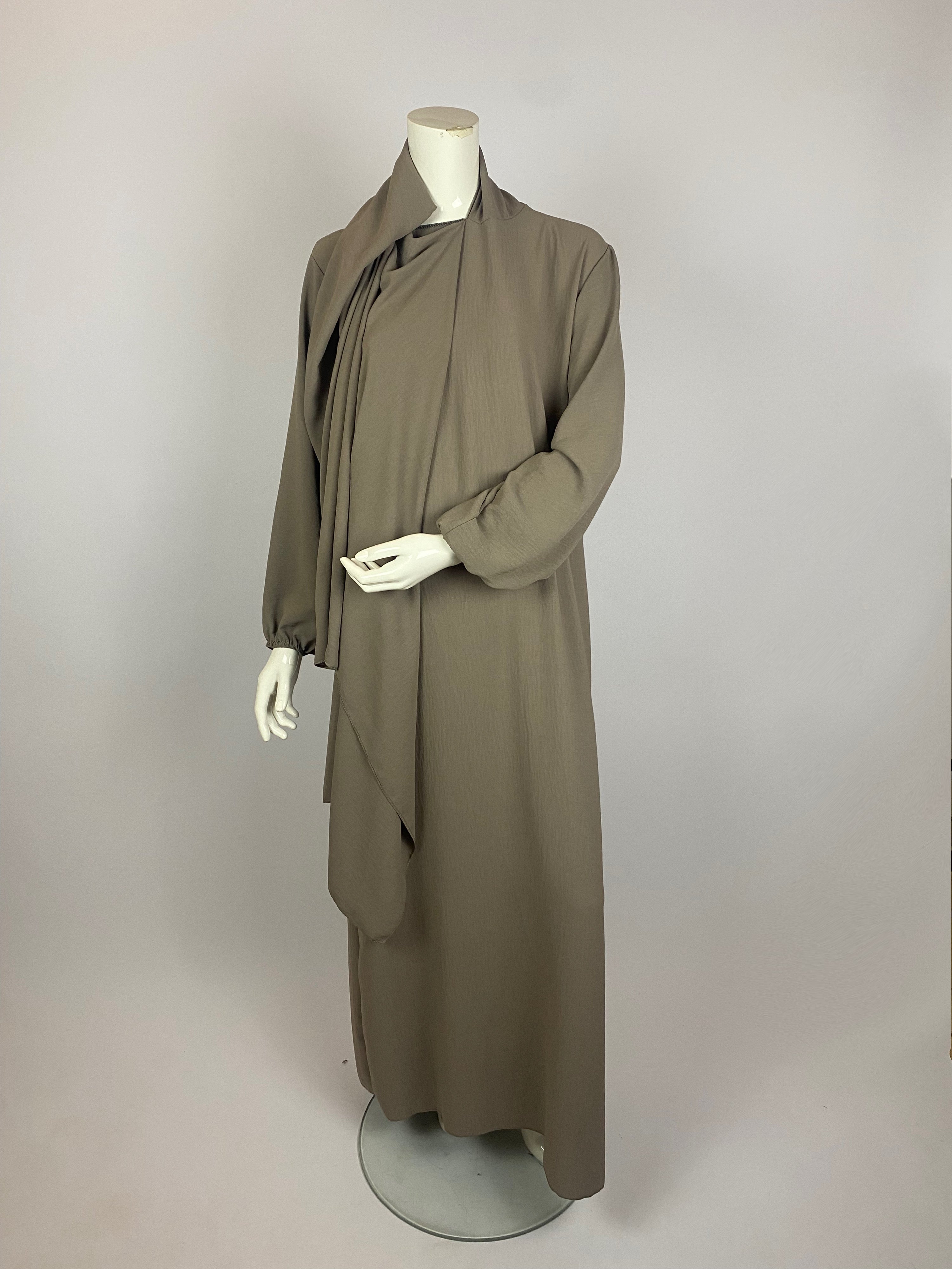 Abaya voile intégré jazz Amira - Sabr Mastour
