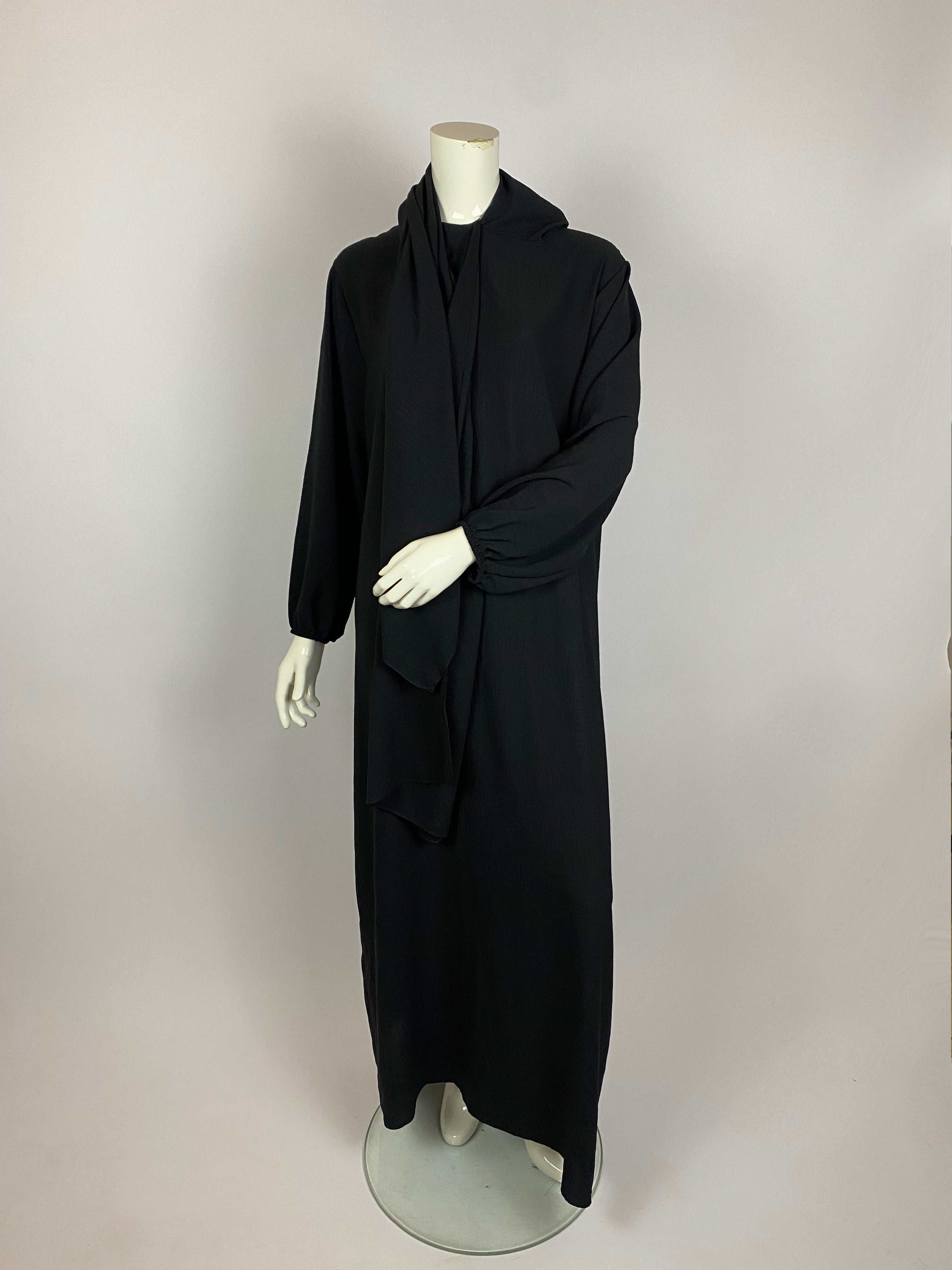 Abaya voile intégré jazz Amira - Sabr Mastour