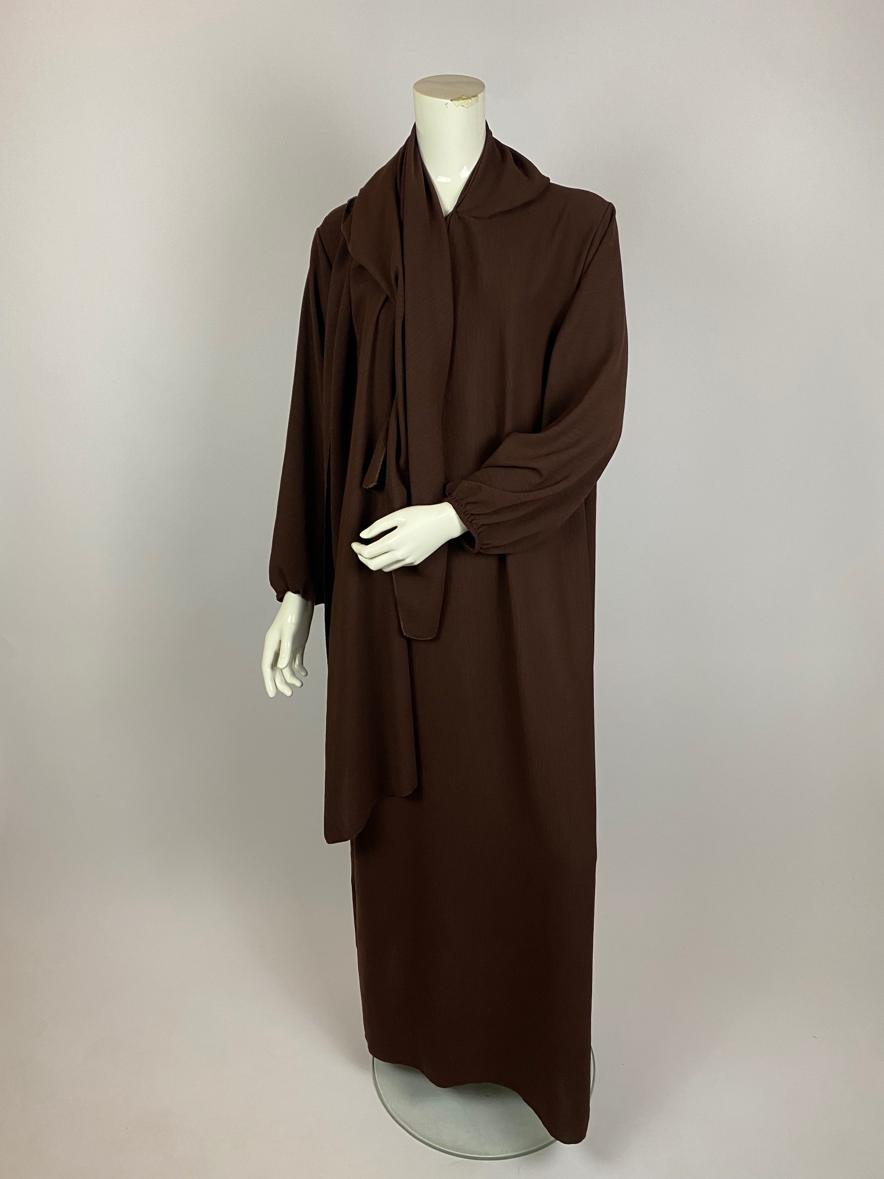 Abaya voile intégré jazz Amira - Sabr Mastour