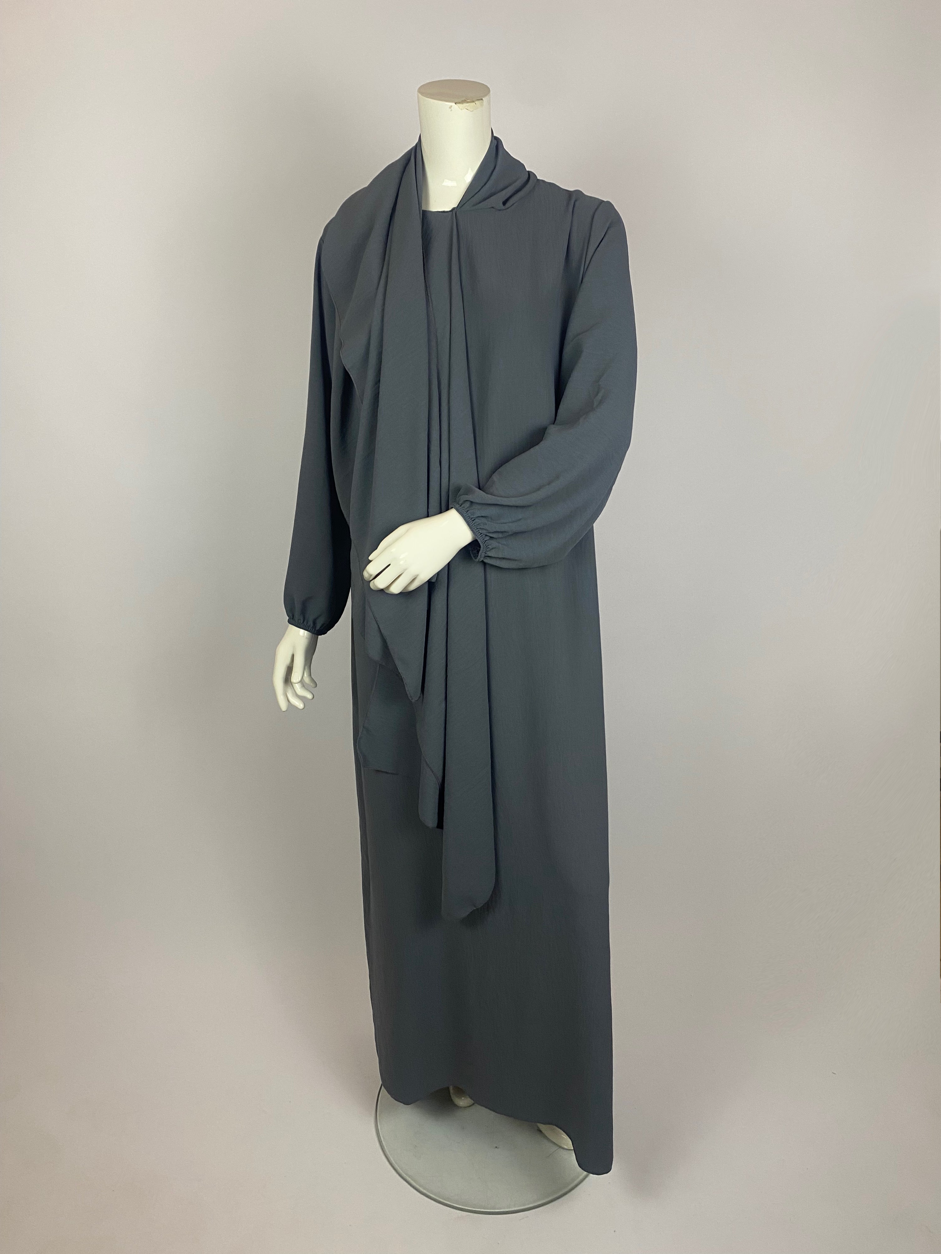 Abaya voile intégré jazz Amira - Sabr Mastour