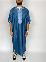 Gandoura bleu clair - Sabr Mastour