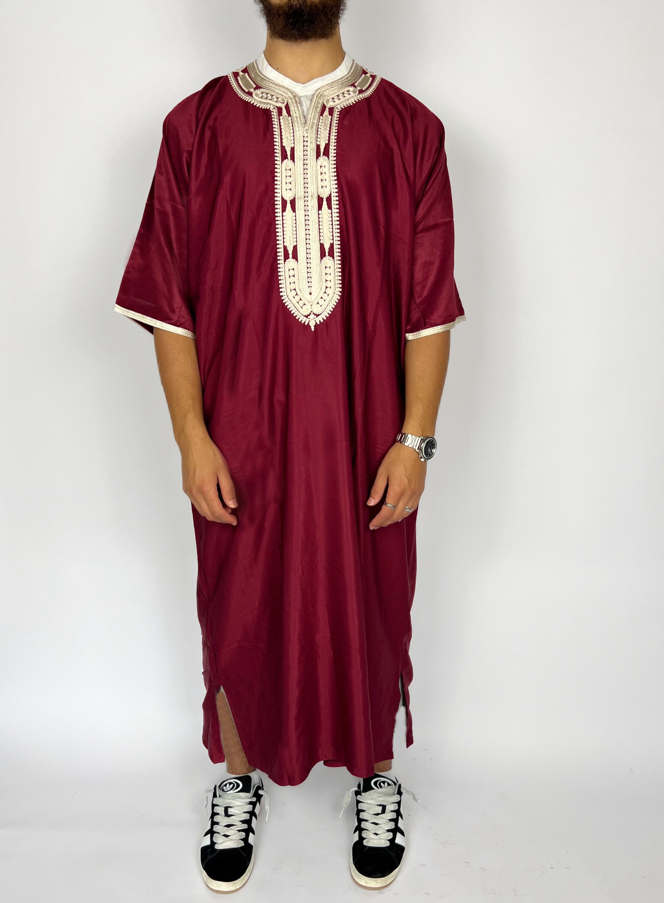 Gandoura bordeaux - Sabr Mastour