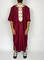 Gandoura bordeaux - Sabr Mastour