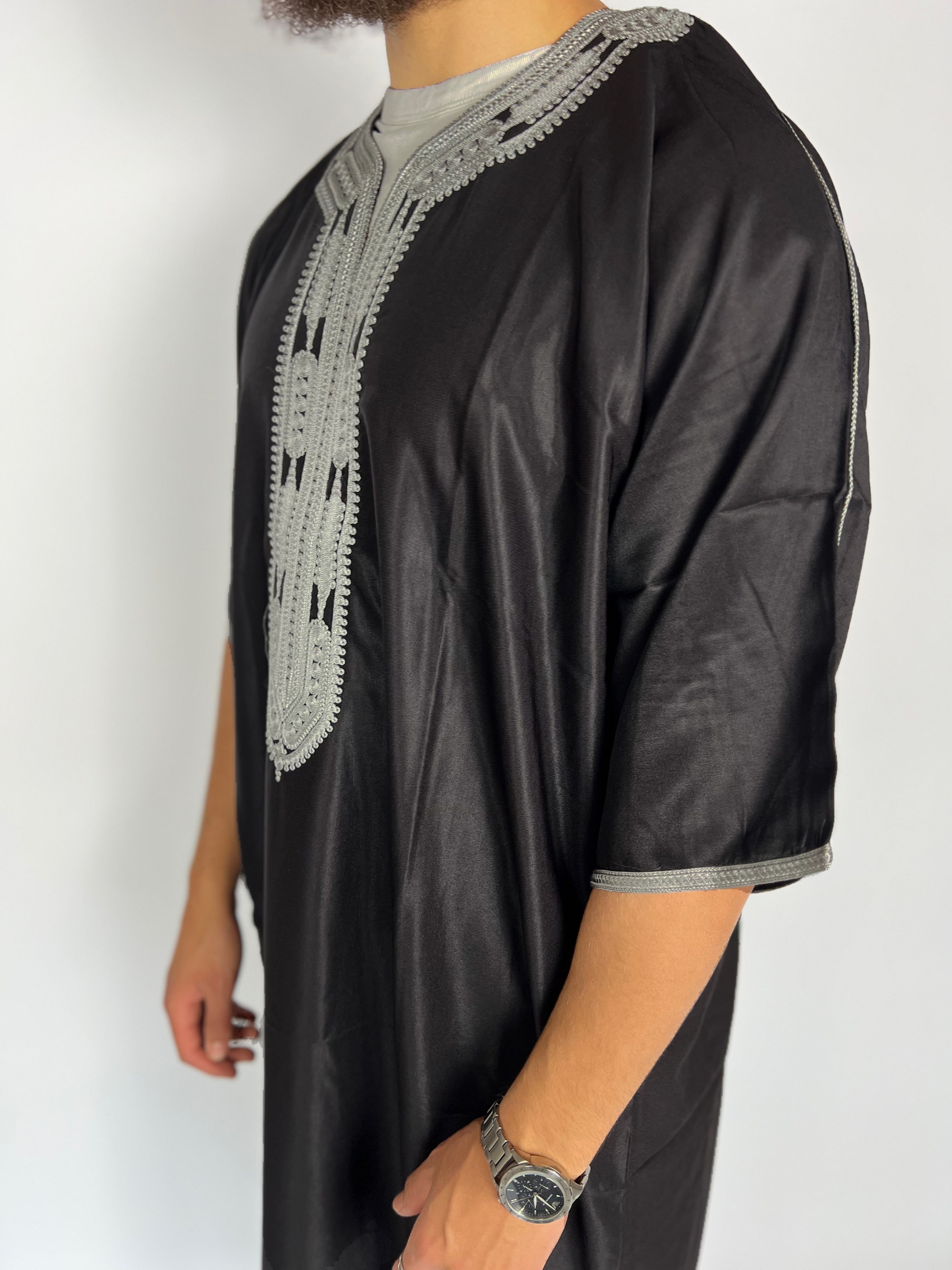 Gandoura noir - Sabr Mastour
