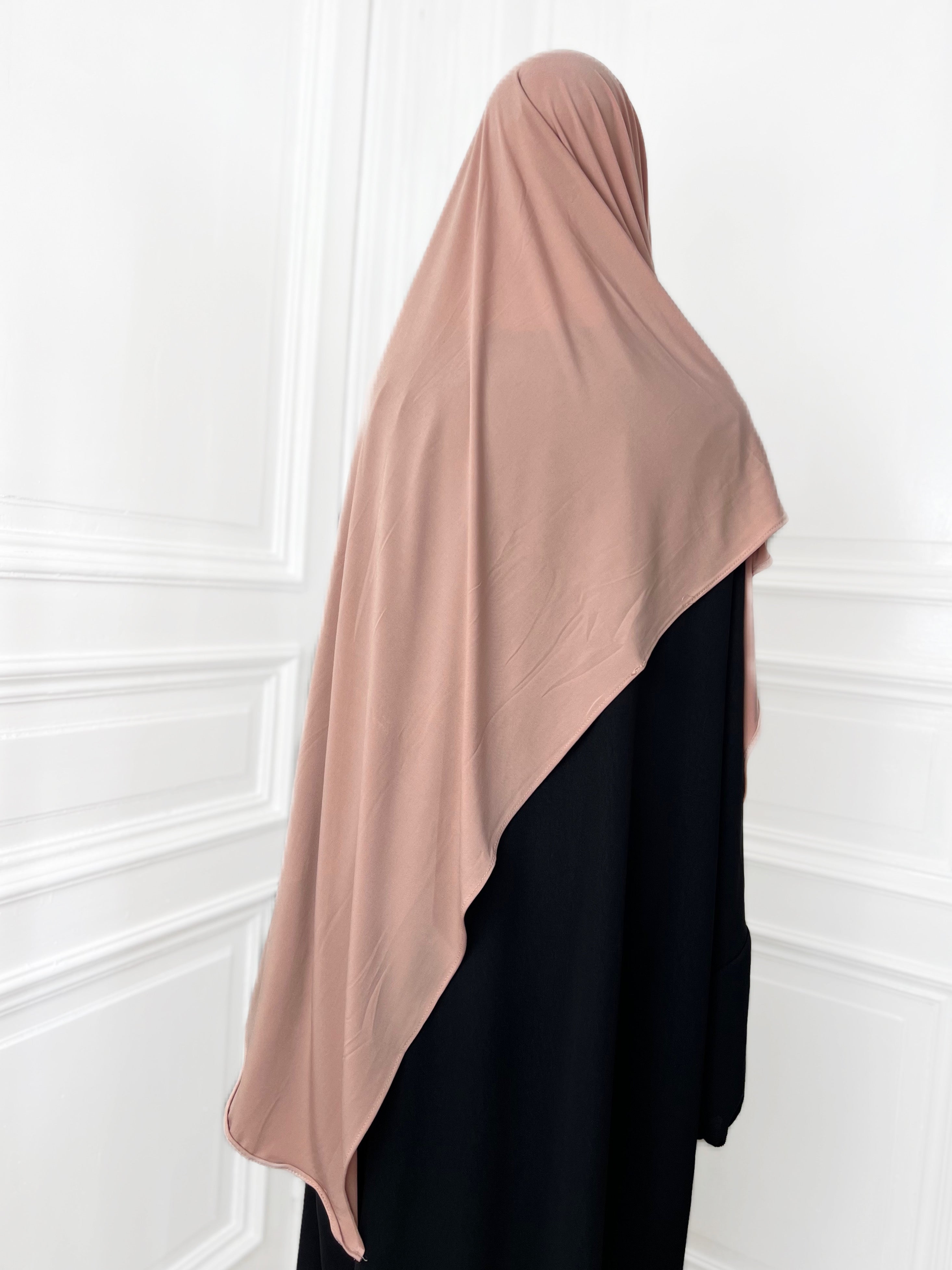 Hijab Jersey Premium or rose - Sabr Mastour