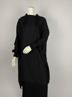 jilbab manche Resserrées noir - Sabr Mastour