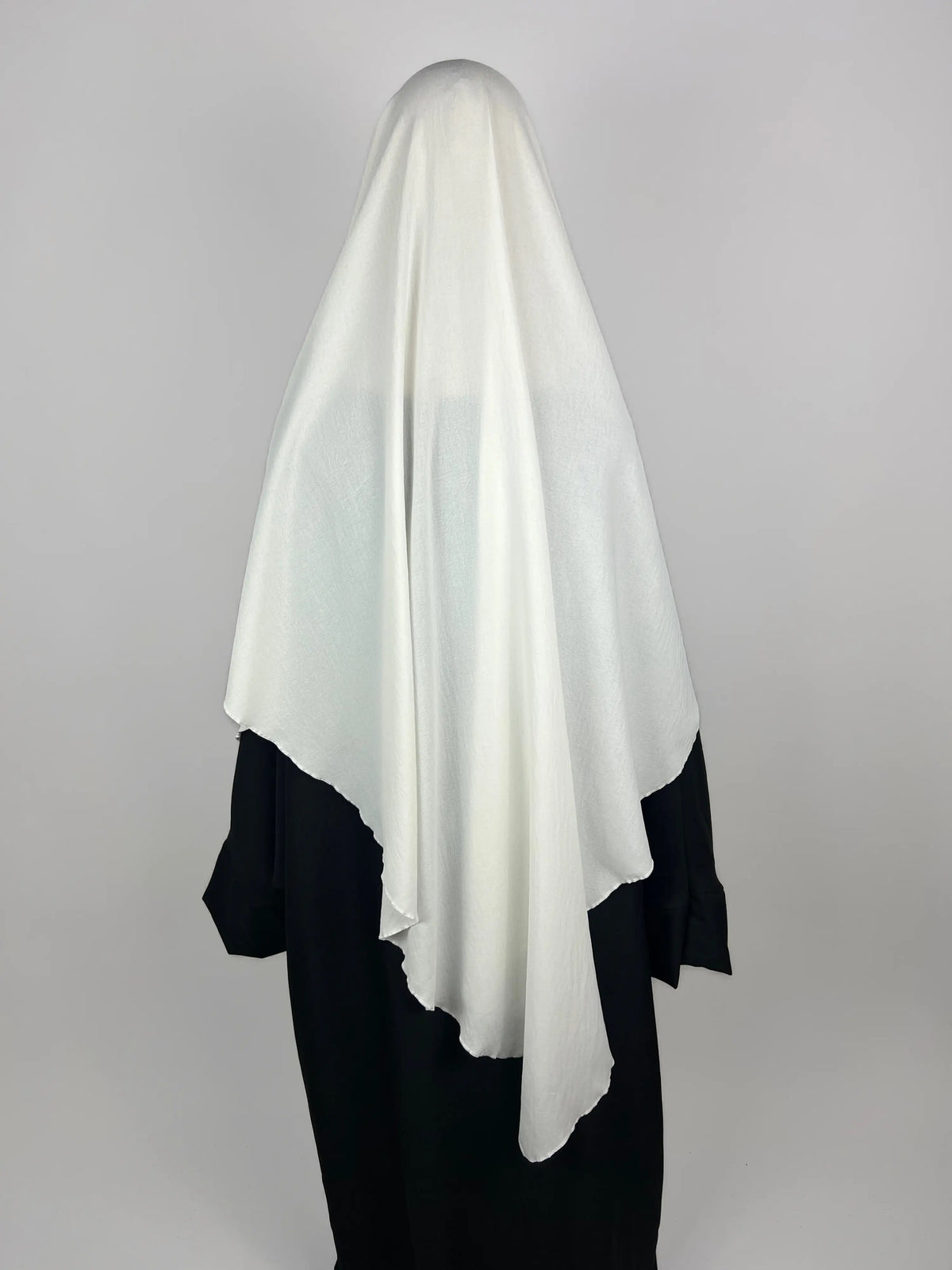 khimar blanc, khimar en jazz blanc