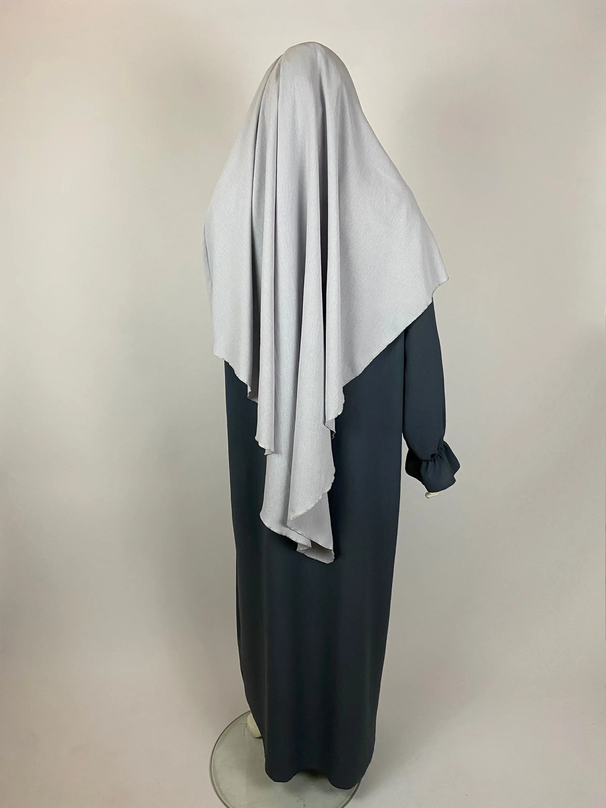 khimar long en jazz gris, khimar pas cher gris, khimar pas cher en jazz gris