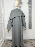 Manteau Soumaya avec écharpe intégré - Sabr Mastour